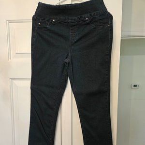 NEUSED LAURIE FELT SIZE SMALL DARK DENIM SILKY DENIM CAMBRE EASY SKINNY JEANS